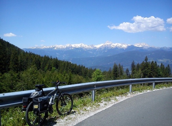 View to Triglav from Mountain Sorica